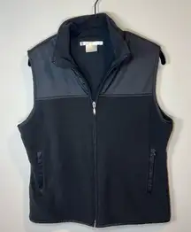 Nike Golf Therma-Fit Victory Full Zip Vest Black Performance Pocket Womens Large