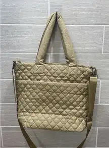 Hsitandy‎ Beige Waterproof quilted tote bag NEW