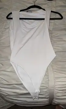 Zara square neck bodysuit 