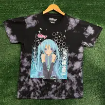 Hatsune Miku Vocaloid Anime Poster Tie Dye Tee M