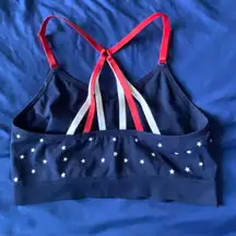 Cacique Red, White and Blue Patriotic Racerback Bralette Size 14/16