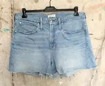 Madewell the Plus Curvy Perfect Jean Short in Baylis Wash