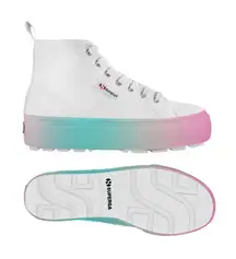 Superga High Top Platform Sneakers 