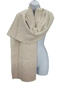 Barefoot Dreams Cozychic Lite Confetti Scarf In Cream-Taupe One Size