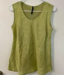 EUC IC Collection Connie K Size Small Green Top Coastal