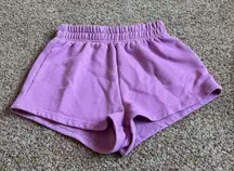 Pink sweat shorts 