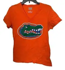 UF University of Florida Gators Box Seat Clothing Co. Women's V-Neck Tee Shirt M