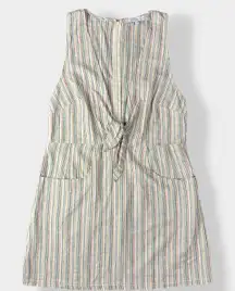 Olivaceous Linen Mini‎ Dress Size M