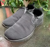 Vionic Shoes Womens 6.5 M Blaine Walking Slip On Sneakers Comfort Black Fabric