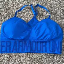 Under Armour Padded Sports Bra Blue