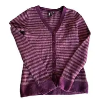 Vans women's size small button down knit striped cardigan