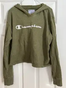 Hooded Cropped Sweatshirt