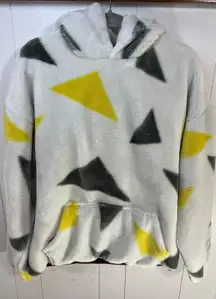 MAQSAD Karachi fuzzy fleece heavy pullover hooded jacket in Size S