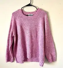 OLD NAVY | Pink Oversized Crewneck Knit Sweater Sz L