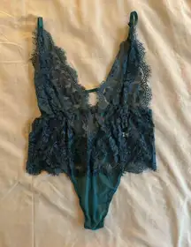 Adore Me Evergreen Lace Lingerie Bodysuit