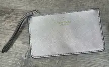 Kate Spade LUCY Rose Gold Glitter‎ Zip Wristlet Wallet