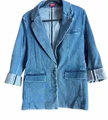 Staud Maxwell denim blazer