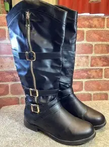 Amira Tall Knee High Boots Wide Width size 10 W