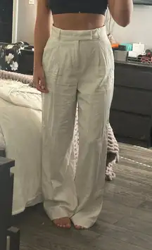 Wide Leg Linen Pants