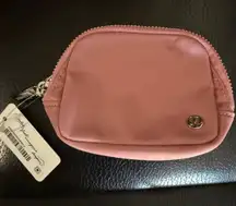 Lululemon Pink Belt‎ Bag Everywhere Mini Pouch Key Chain Coin Purse