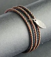 Cara‎ NY women’s set of 3 bronze tone twisted wire bangle bracelets one size