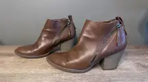 Target Dolce Vita Ankle Booties with Zipper SZ 10 Jameson Double Zip Brown Boots