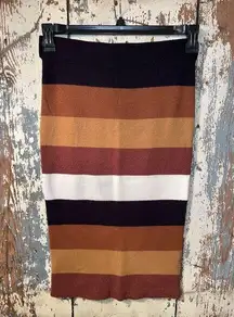 Express x negin mirsalehi striped sweater skirt, midi length, size small