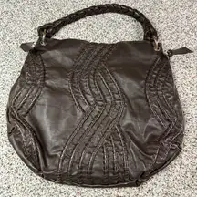 Fenn Wright Manson Brown Leather Hobo Bag with Braided Strap