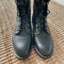 Studded Combat Boots