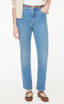 NWT J. Crew High-rise Stovepipe Jean Signature Stretch Sz 28 Flawed Torn front