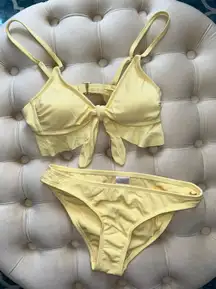 Xhileration Yellow Bikini Set