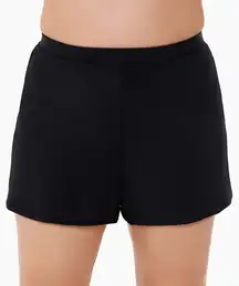Miraclesuit Black Swim Shorts Size 22W High Waist‎ Slimming Tummy Control New