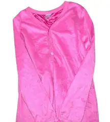 Simple pleasure hot pink warm & cozy pj set