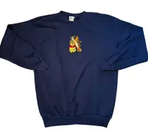 VTG‎ 90s Pooh & Tigger Embroidered Crewneck Sweatshirt Adult Large Made in USA
