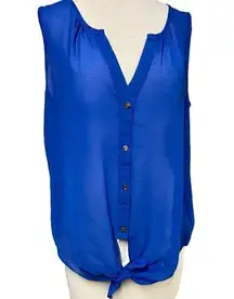 Jella Couture Women Unknown Size Estimate Medium Royal Blue Layering Bottom Ties