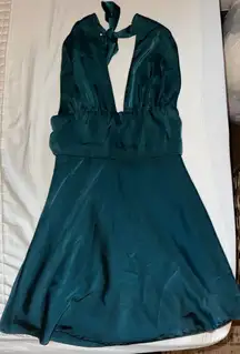 Her Entire Name Says Grace Green Halter Dress