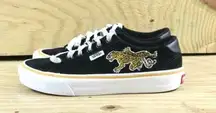 Vans X UO “tattoo” cheetah snake embroidered sneakers