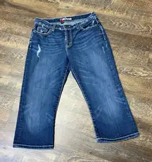 BKE Buckle Drew Denim Capri Jeans Stretch Womens 29 Contrast Stitch Western