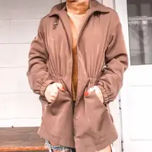 Oversized Brown Raincoat