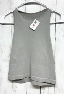Free People Shirt Women Size M/L Ribbed High Neck Sleeveless Athletic Tank Top
