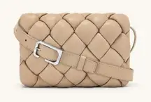 JW PEI Maze Bag in Almond Quilted Vegan Leather Crossbody