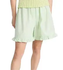 NWT Allina Liu Cap Bloomers Green Ruffle Hem Shorts XS