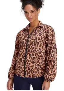 New Fabletics Leopard Windbreaker, Small