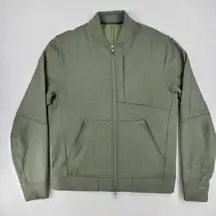 Lululemon Jacket Men's Medium Green City Commute Bomber Full Zip Activewear
