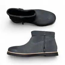 UGG Josefene Cuff Boots – Distressed Suede Grey – Size 7