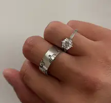 Pumpkin/leaves Stamped Ring