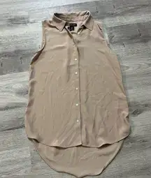 Rachel Zoe button up tank blouse