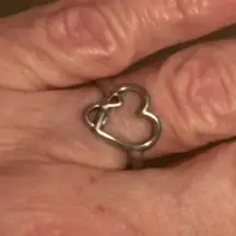 Vintage  Open Heart Ring