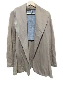 Free People Women's‎ Brown Flared Sweatshirt Jacket Size Small EUC