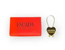 Escada Heart Goldtone Keyring Keychain